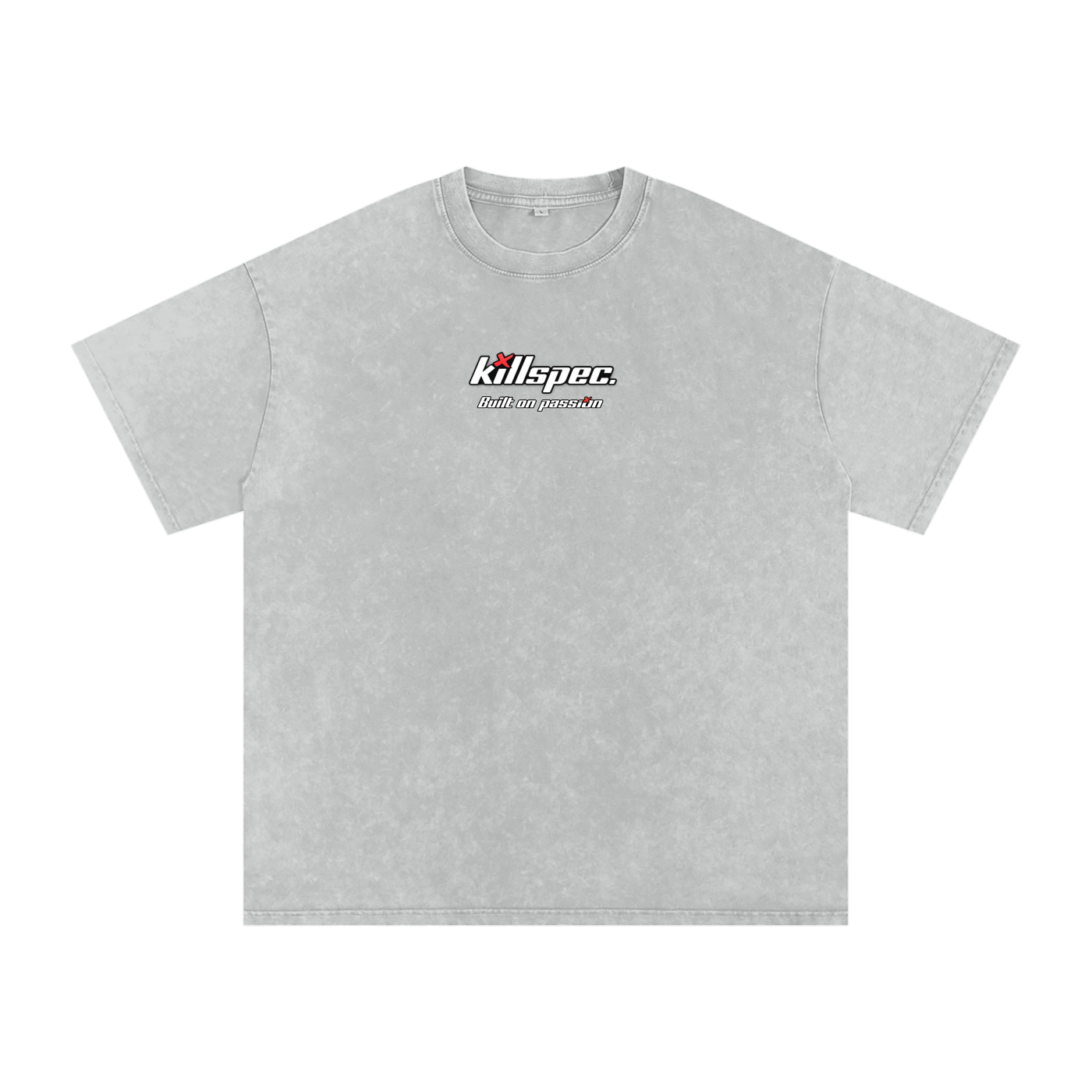 Killspec "Built for passion" Snow Washed Oversized Cotton T-Shirt