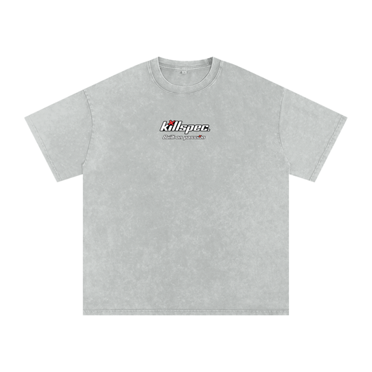 Killspec "Built for passion" Snow Washed Oversized Cotton T-Shirt