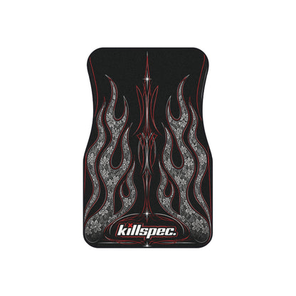 Flame Pinstriped Floor Mats (2x Front) — Killspec