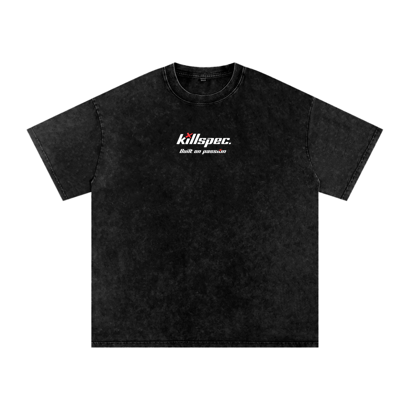 Killspec "Built for passion" Snow Washed Oversized Cotton T-Shirt