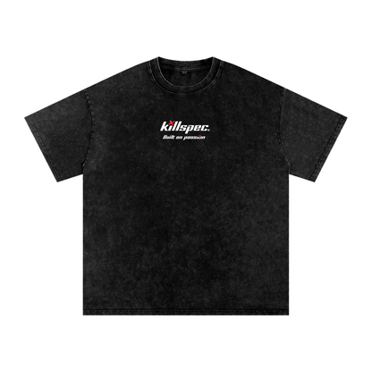 Killspec "Built for passion" Snow Washed Oversized Cotton T-Shirt